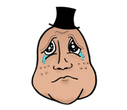 Mr. Black Hat and His Facial Expressions sticker #14454036