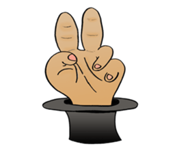 Mr. Black Hat and His Facial Expressions sticker #14454045