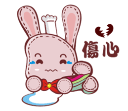 Lovely happy rabbit sticker #14456527