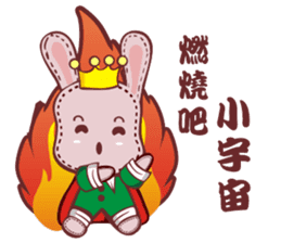 Lovely happy rabbit sticker #14456539