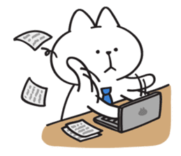 [Salary Cat] sticker #14456552