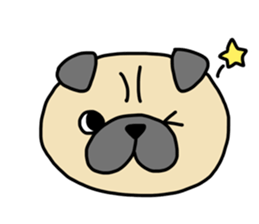 five cute dogs sticker #14458340