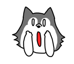 five cute dogs sticker #14458365