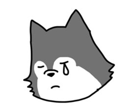 five cute dogs sticker #14458368