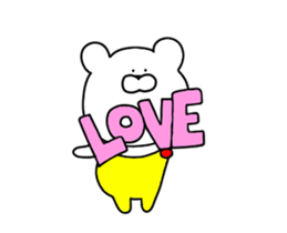 Love of moving bear sticker #14458446