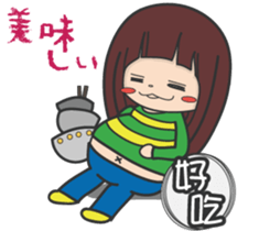 The Japanese cultural trip of YABO Meow. sticker #14459551