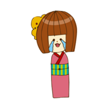 Happy KOKESHI sticker #14459912