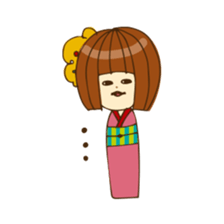 Happy KOKESHI sticker #14459923