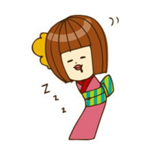 Happy KOKESHI sticker #14459927