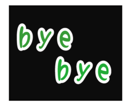 Alien baby cute Q cat sticker #14464186