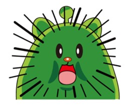 Alien baby cute Q cat sticker #14464190