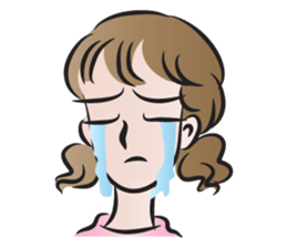 brown hair woman sticker #14464273