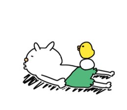 pumpkin rabbit(communicate feelings) sticker #14465599