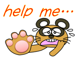 Raccoon dog and his friends 3 sticker #14466763