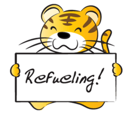 Happy lucky tiger sticker #14467582