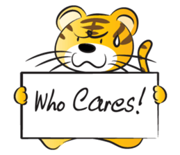 Happy lucky tiger sticker #14467586