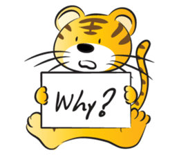 Happy lucky tiger sticker #14467589