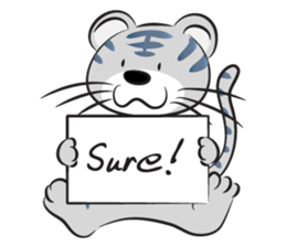 Happy lucky tiger sticker #14467594