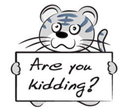 Happy lucky tiger sticker #14467596