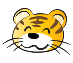 Happy lucky tiger sticker #14467601