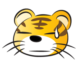 Happy lucky tiger sticker #14467606