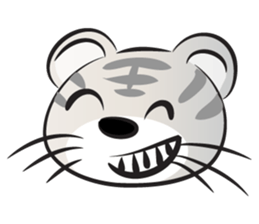Happy lucky tiger sticker #14467613