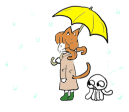 Jellyfish Bokerlin and Cat's Fee sticker #14468785