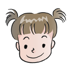 cute little girl with hair tied