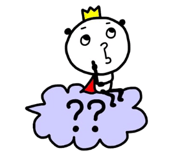 The balloon and the prince of the panda sticker #14469146