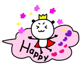 The balloon and the prince of the panda sticker #14469155