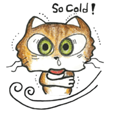 Bobbi Cat English version sticker #14469569