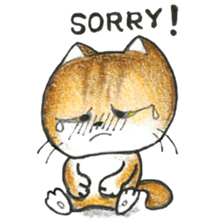 Bobbi Cat English version sticker #14469585