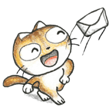 Bobbi Cat English version sticker #14469589