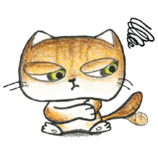 Bobbi Cat English version sticker #14469593