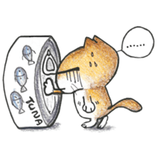 Bobbi Cat English version sticker #14469595