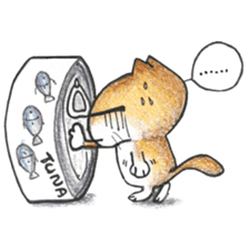 Bobbi Cat English version sticker #14469595