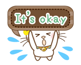 Panda cat, Pan'nya message sticker sticker #14470476