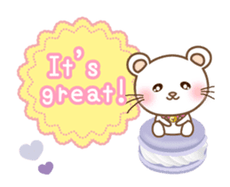 Panda cat, Pan'nya message sticker sticker #14470479