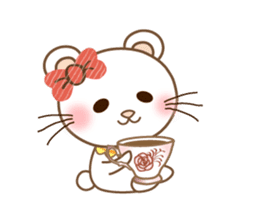 Panda cat, Pan'nya message sticker sticker #14470486