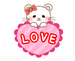 Panda cat, Pan'nya message sticker sticker #14470489