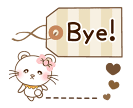 Panda cat, Pan'nya message sticker sticker #14470490