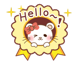 Panda cat, Pan'nya message sticker sticker #14470491
