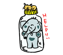 elephant from Thailand. sticker #14470857