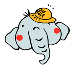 elephant from Thailand. sticker #14470863