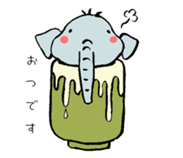 elephant from Thailand. sticker #14470866