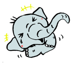 elephant from Thailand. sticker #14470871