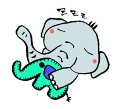 elephant from Thailand. sticker #14470881
