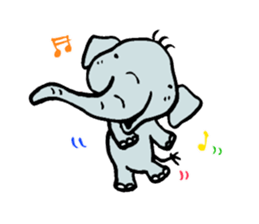 elephant from Thailand. sticker #14470883