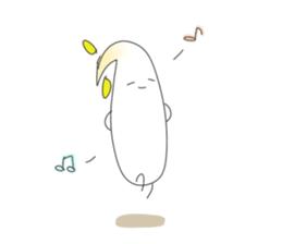 TOFU&SPROUT&FISHSAUSAGE Spring! sticker #14471986