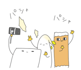 TOFU&SPROUT&FISHSAUSAGE Spring! sticker #14471988